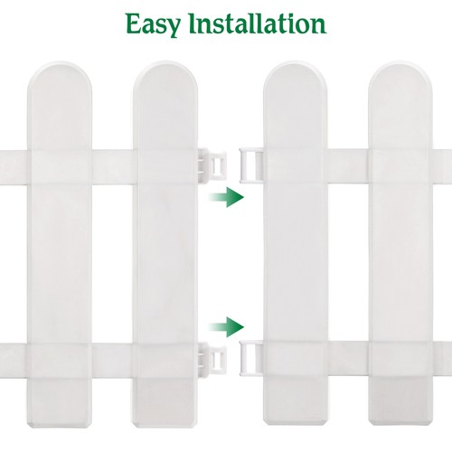2 Stück Flexible Gartenumrandung Umrandung Blumenbeetzaun mit Sockelgitter - Bild 10 von 12