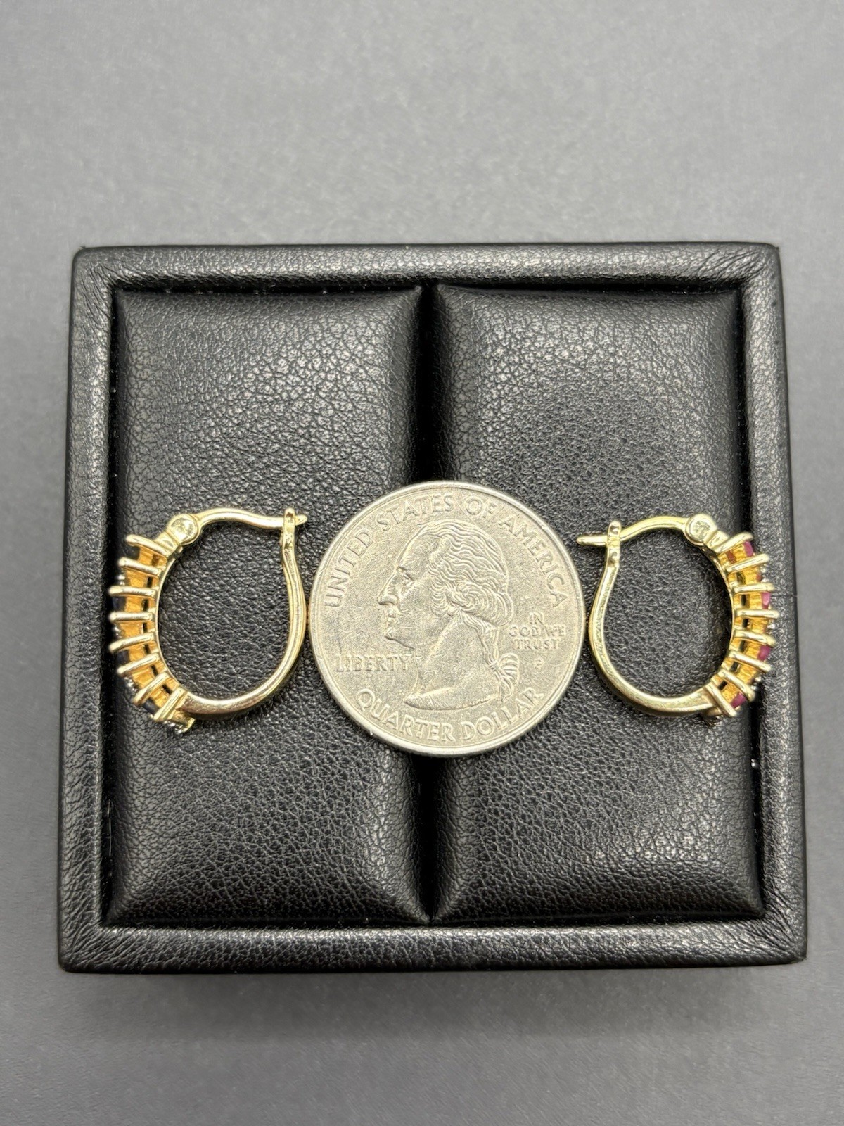 Ross Simons Gold Sterling Silver Ruby Sapphire Ea… - image 10