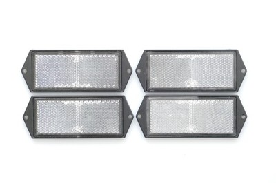 4 x Rückstrahler Reflektor WEISS 104 x 40mm Seitenstrahler PKW Anhänger WoWa