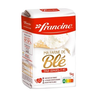 Wheat Flour, T55 French Flour from France with Lower Gluten Content, Makes Gr...