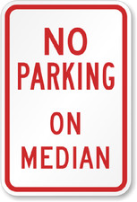 No Parking Sign Weatherproof Aluminum 8x12 Outdoor Metal Traffic Sign