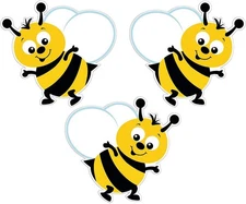 Bulletin Board Bumblebee Cutouts - 48 Pieces - Classroom Multi Color 
