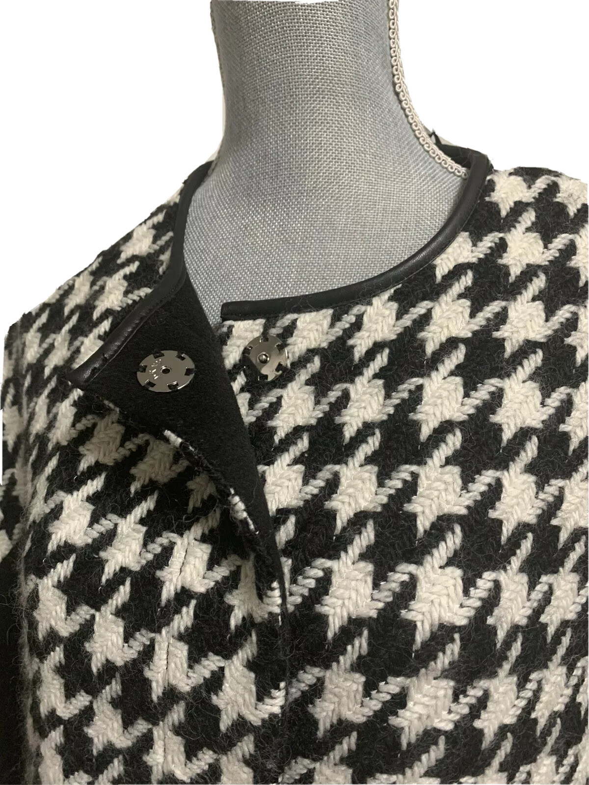 DKnY Wool Blend Coat Houndstooth Sz S/249$ image 6