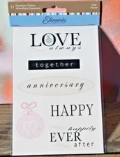 Elements LOVE Stickers Crafting Scrapbooking, Set of 11 NIP FREE SHIP!