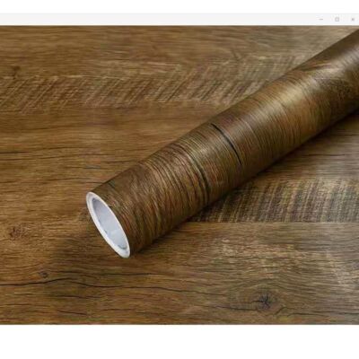 Waterproof Wood Grain Wallpaper PVC Stickers Furniture Table Self-Adhesive Home