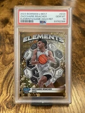 2023 BOWMAN UNIVERSITY BEST ZACCHARIE RISACHER ELEMENTS OF THE GAME /50 PSA 10