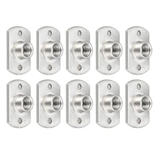 10Pcs Spot Weld Nuts M6 Carbon Steel Double Tab Fastener Nut