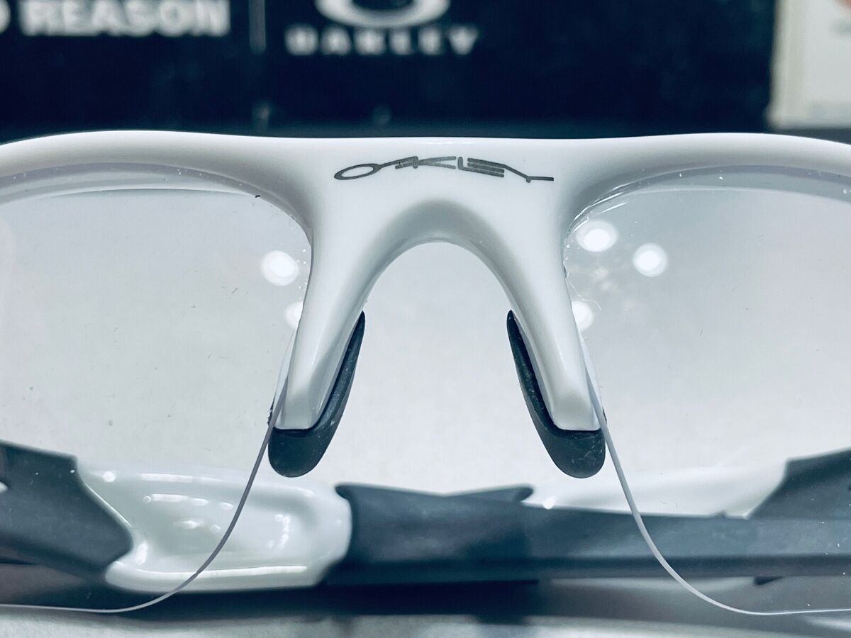Oakley Flak Jacket 1.0 XLJ Polished White frame w/ Clear Oakley Flak Jacket 1.0 XLJ Polished White frame w/ Clear