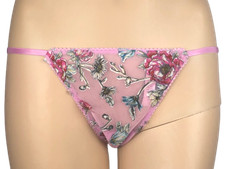 VICTORIAS SECRET DREAM ANGELS FLORAL EMBROIDERED V-STRING PANTY XS S M L XL XXL