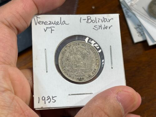 1935 Venezuela One Bolivar Silver Coin