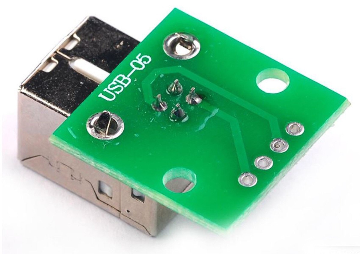 USB To DIP Board, USB Type B Female Adapter 4 Pin 2.54mm Pitch Connector Durable Design For DIY Power Supply Industrial - View #14