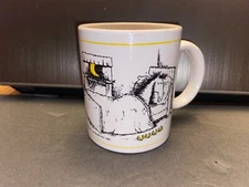 1981 Jared D. Lee Studio Sleeping Horse Mug Horse Shoes Moon