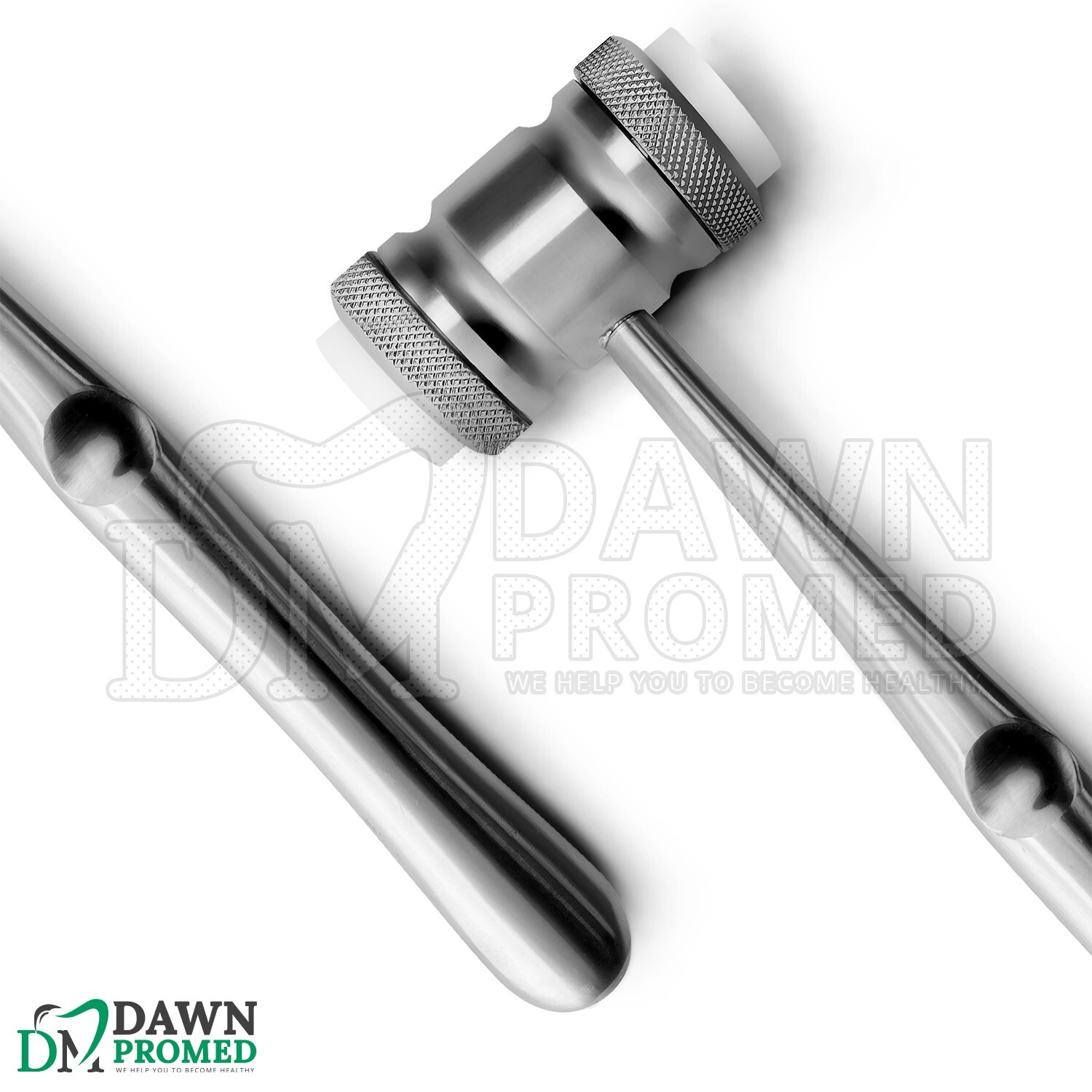 Dental Bone Mead Mallet 7.5" PTFE Teflon Disks Sinus Lift Osteotomes