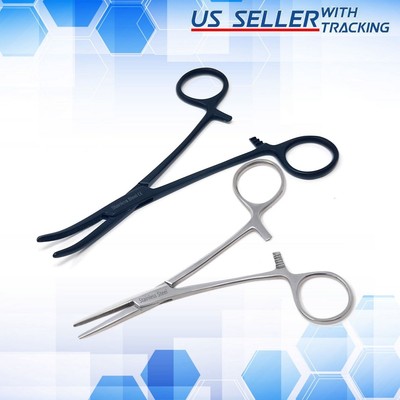 Hemostat Locking Forceps Mosquito Surgical Stainless Steel Serrated Jaws CRV STR