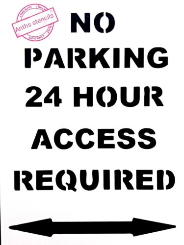 STENCIL NO PARKING HEAVY DUTY REUSABLE MYLAR - Picture 1 of 2