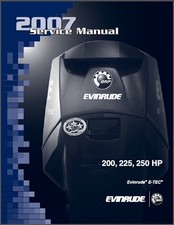 Evinrude E-TEC 200 225 250 HP Outboard Motor Service Repair Manual CD  -  Etec