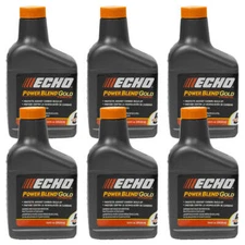 6 Pack Echo Oil 12.8 oz Bottles 2 Cycle Mix for 5 Gallon - Power Blend 6450005