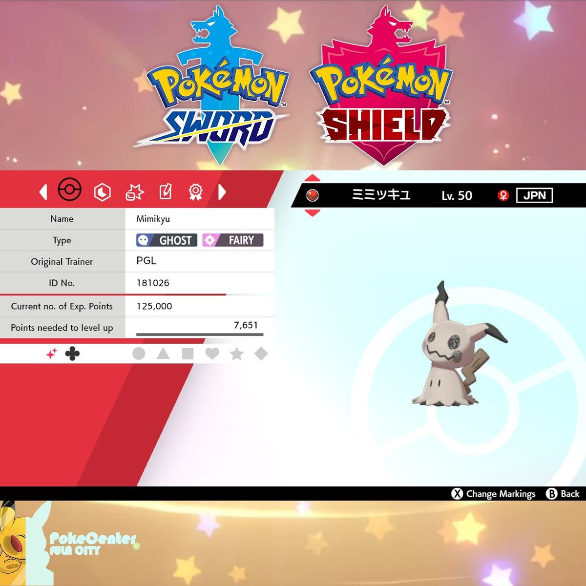 ✨ Shiny Mimikyu Event, Japanese PGL, Pokemon Sword & Shield, UNTOUCHED