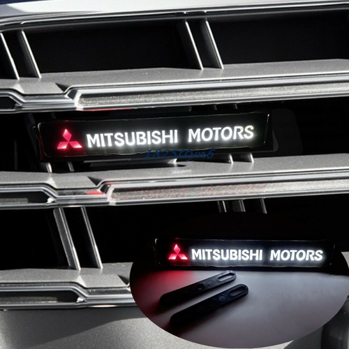 LED Car Grill Emblem Light Front Grille Badge for   Pajero ASX Lancer