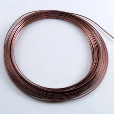 1/2 Half Round Bead Smith Wire  18-21 gauge 8 colors
