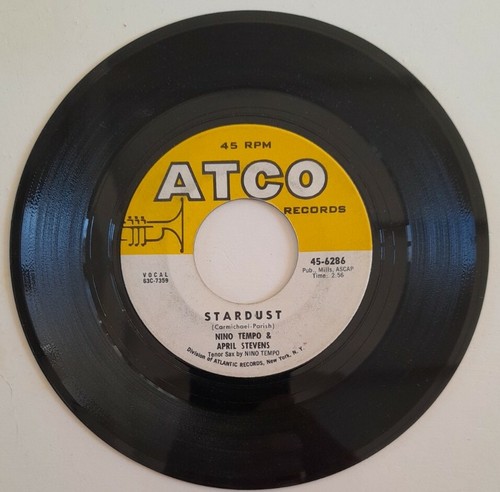 APRIL STEVENS & NINO TEMPO " STARDUST " 1964 USA PRESS OG SP 45 t 7 "   - Bild 7 von 7