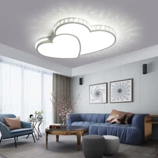 Heart Shaped LED Chandelier - Modern Acrylic Ceiling Light Fixture