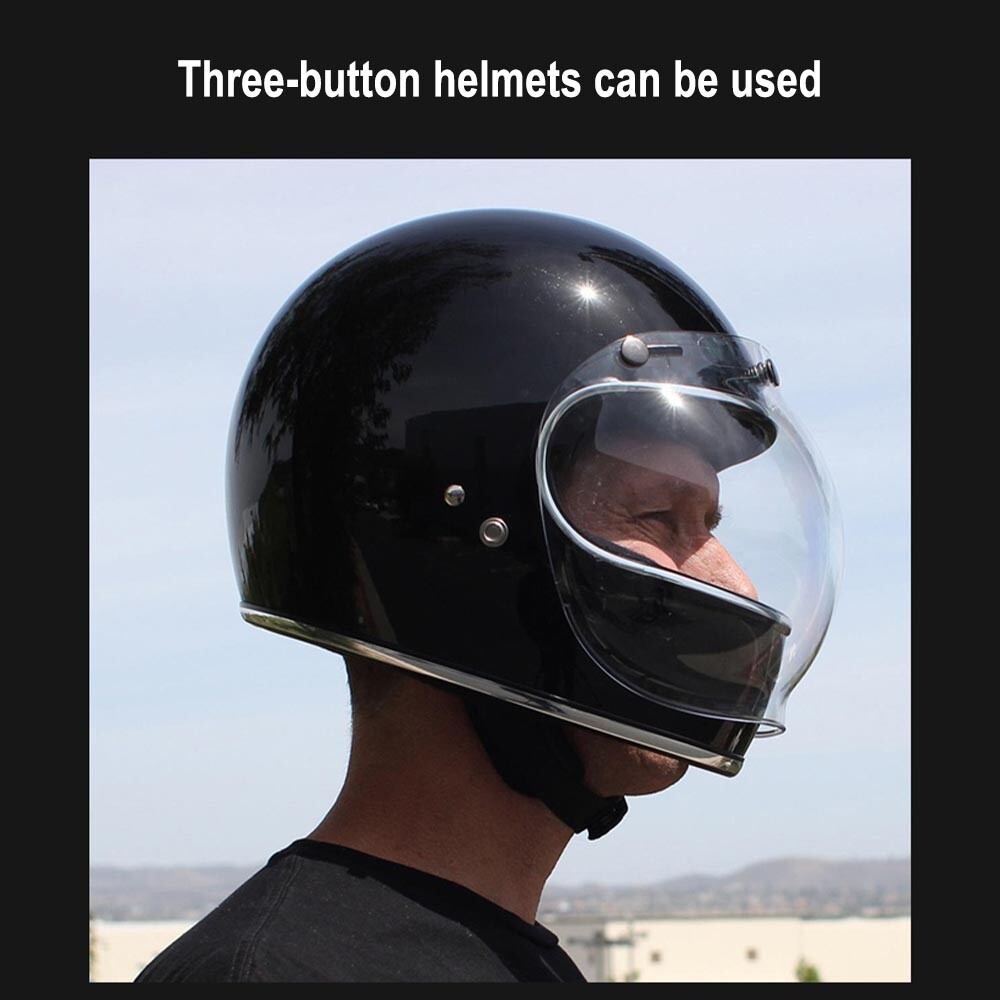 Bell 3-Snap Shield & Visor Bubble Shield Half Helmet Can Be Bell 3-Snap Shield & Visor Bubble Shield Half Helmet Can Be