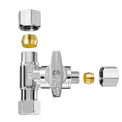 Add-A-Tee Adapter, Lead-Free Splitting Water Supply Fitting 3/8 ...