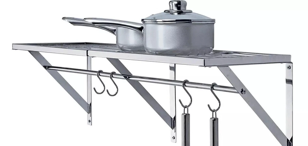 Chrome on sale wall shelf