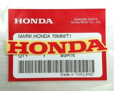 ORIGINAL Honda Aufkleber-7cm-ROT-Schriftzug-Sticker-Windshield-Logo-Emblem-70mm