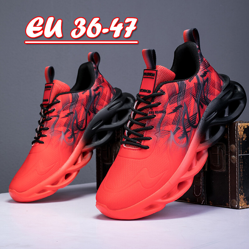 SAOLA Scarpe da ginnastica comode con suola lama alla moda sneakers traspiranti in rete