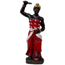 Estatuilla de resina Chango 5" Shango Santo Orisha Yoruba Religion