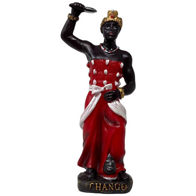 Chango 5''  Shango Santo Orisha Yoruba Religion Resin Figurine