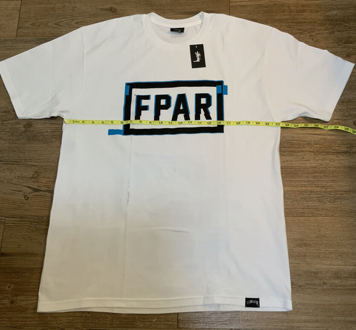 STUSSY Men's Large White T-Shirt FPAR Collab RARE Y2K SKATE STUSSY Men's Large White T-Shirt FPAR Collab RARE Y2K SKATE