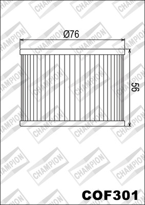 COF301 Ölfilter CHAMPION Honda CB750 Ca , CB, Cdb Custom 750