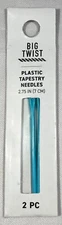 Big Twist Plastic Tapestry Needles 2.75in (7 cm), 2pc. - Blue