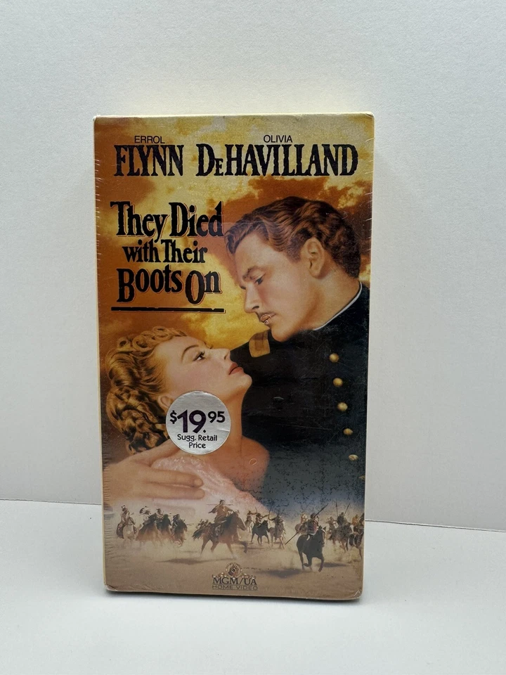 They Died With Their Boots On VHS New Sealed - Image 4 of 4