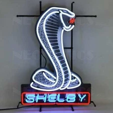 SHELBY COBRA SHAPED EMBLEM NEON SIGN  5SHLBY by Neonetics