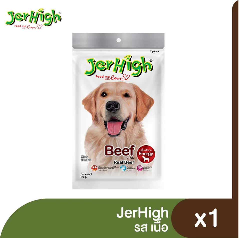 Jerhigh Dog Stick Enerygy Boost белковая закуска лакомство для собак настоящее мясо говядина 70 г - Изображение 2 из 4