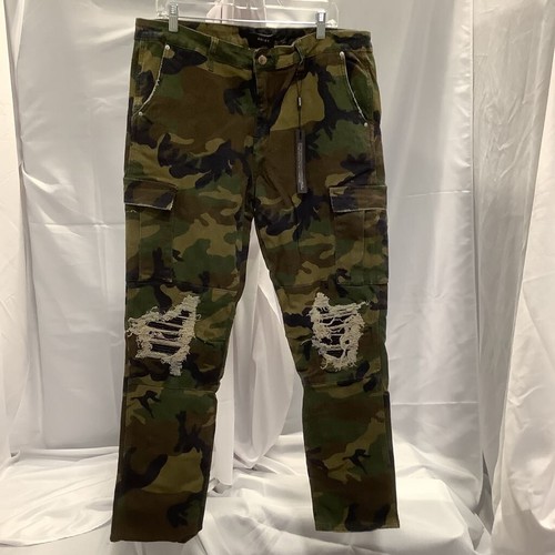 Amiri Mens Cargo Jeans Green Brown 
