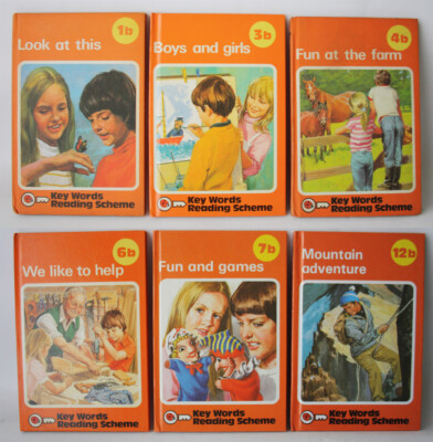 6X VINTAGE 70'S KEY WORDS READING SCHEME B SERIES LADYBIRD BOOKS