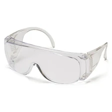 Pyramex Solo Visitor Safety Glasses, Clear Lens, Clear Frame