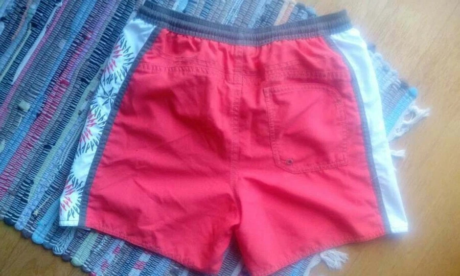 ADIDAS SWIM SHORTS SIZE USA M RED WITH LOGO ORIGINAL - Image 2 of 3