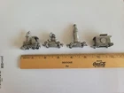 1996 Vintage Coca Cola "Coke" Minature Pewter 4 Piece Train Set