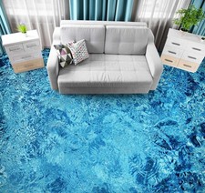 3D Blaues Wasser C9403 Fußboden Wandbild Une...