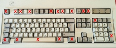 einzelne Tasten für IBM Keyboard Tastatur 1391403 1394312 Model M Klick Clicky