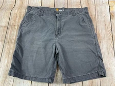 Mens Carhartt Cargo Shorts Cotton Stretch Relaxed Fit 102514 039 Gray Size 40