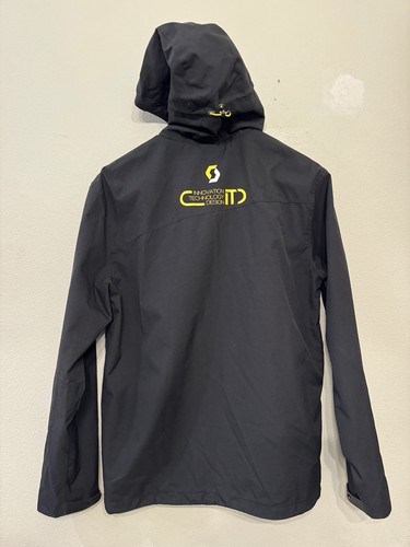 Scott Factory Team Jacket Mens Size L Black Large Hooded Windbreaker Insulated - Picture 3 of 13