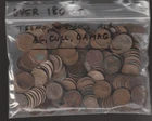 BAG  of  over  180  TEENS, 20's & 30's - LINCOLN CENTS - ALL  AG / DAMAGE / CULL