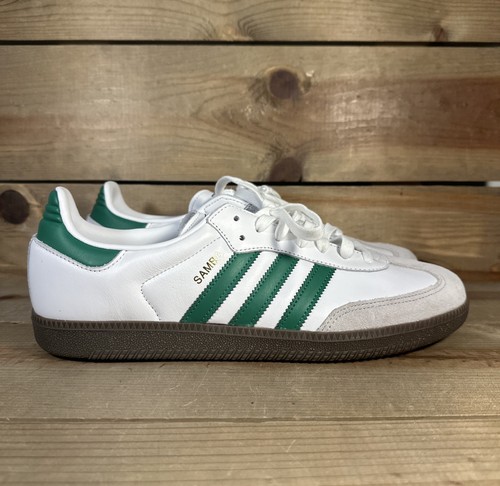 NEU Herren Größe 12 Adidas Samba OG "Schuhe weiß grün" Schuhe IG1024 SCHNELLER VERSAND